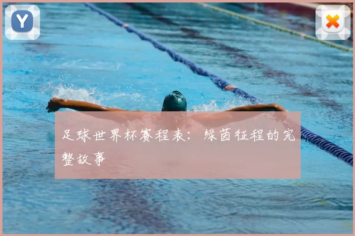足球世界杯赛程表:绿茵征程的完整故事